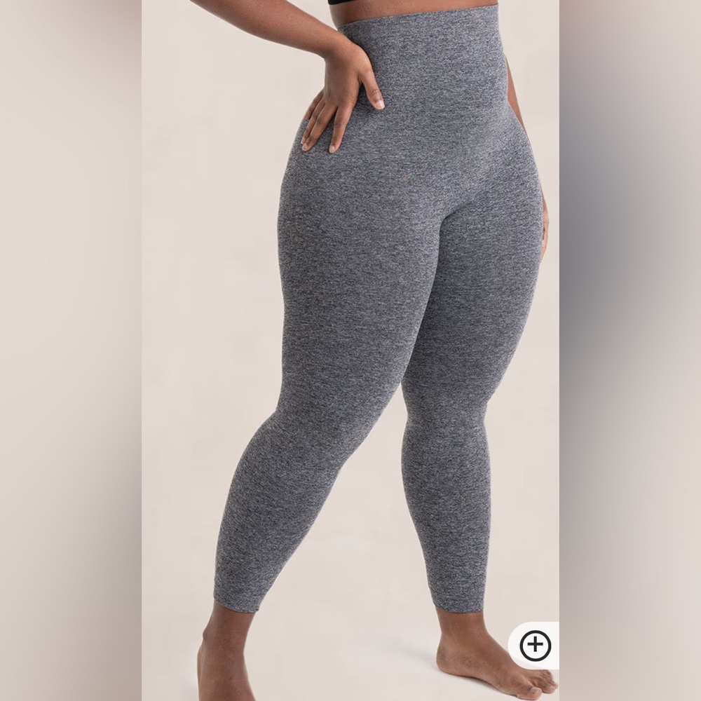 Shapermint Essentials High Waisted Shaping Leggings Heather Gray Size Large NWT
